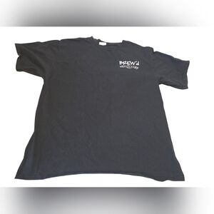 Brew'd Craft Pub 96816 Black Men's Logo T-Shirt Size M EUC